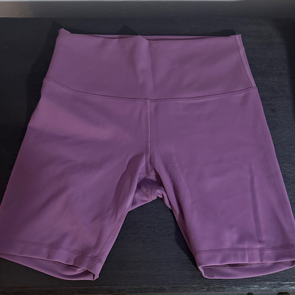 Lululemon Women's High-Waisted Purple Shorts 6”